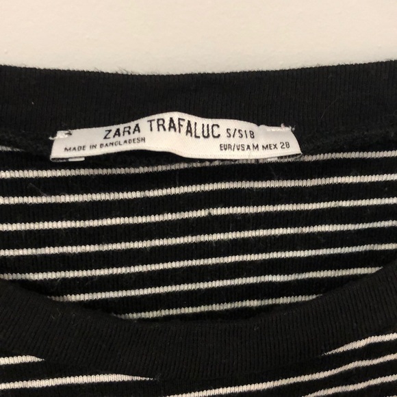 Zara Stripe Crop Top - Picture 2 of 2